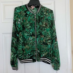 Juicy Couture Sheer Bomber Jacket